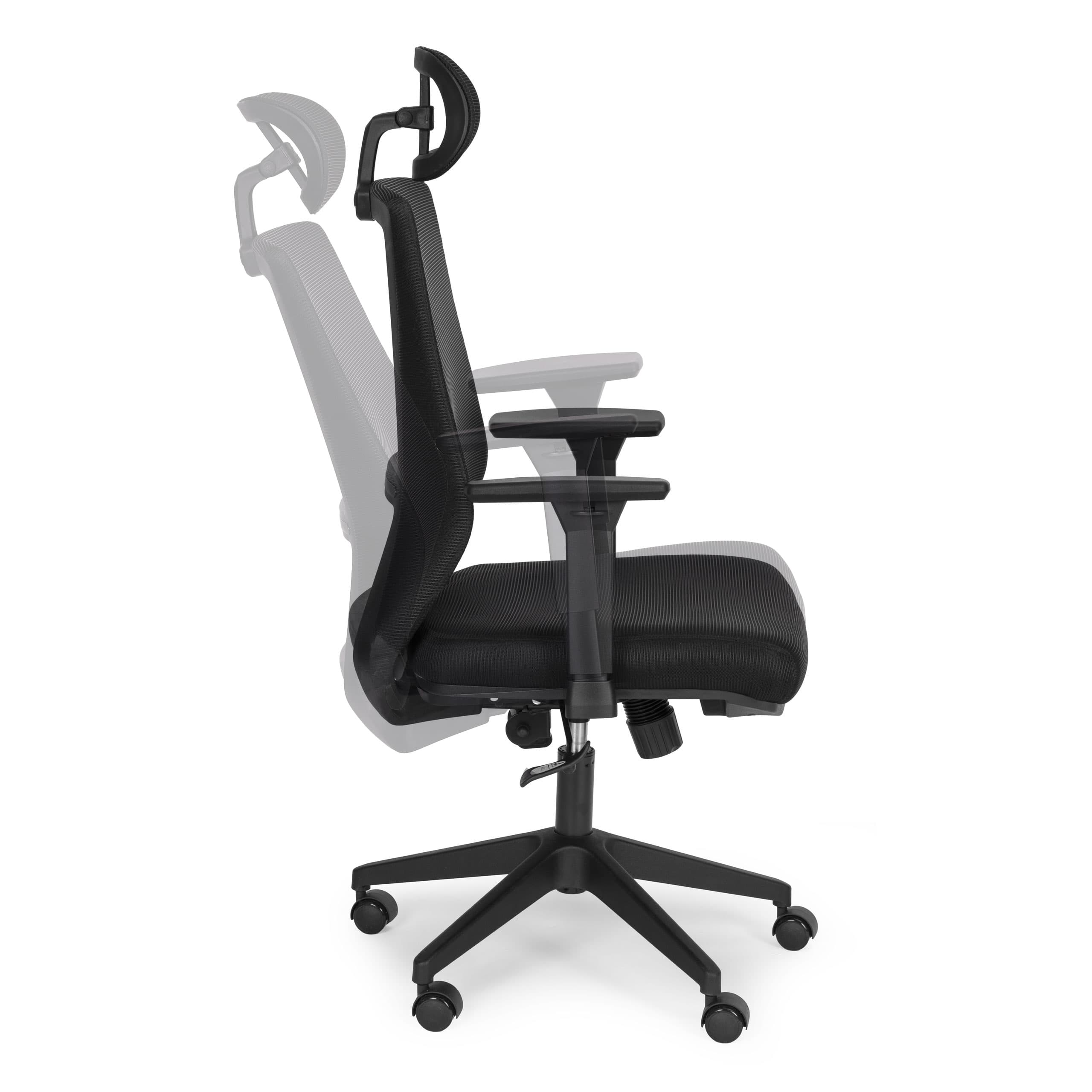 Fotel biurowy obrotowy ergonomiczny regulacja wysokości czarny ModernHome