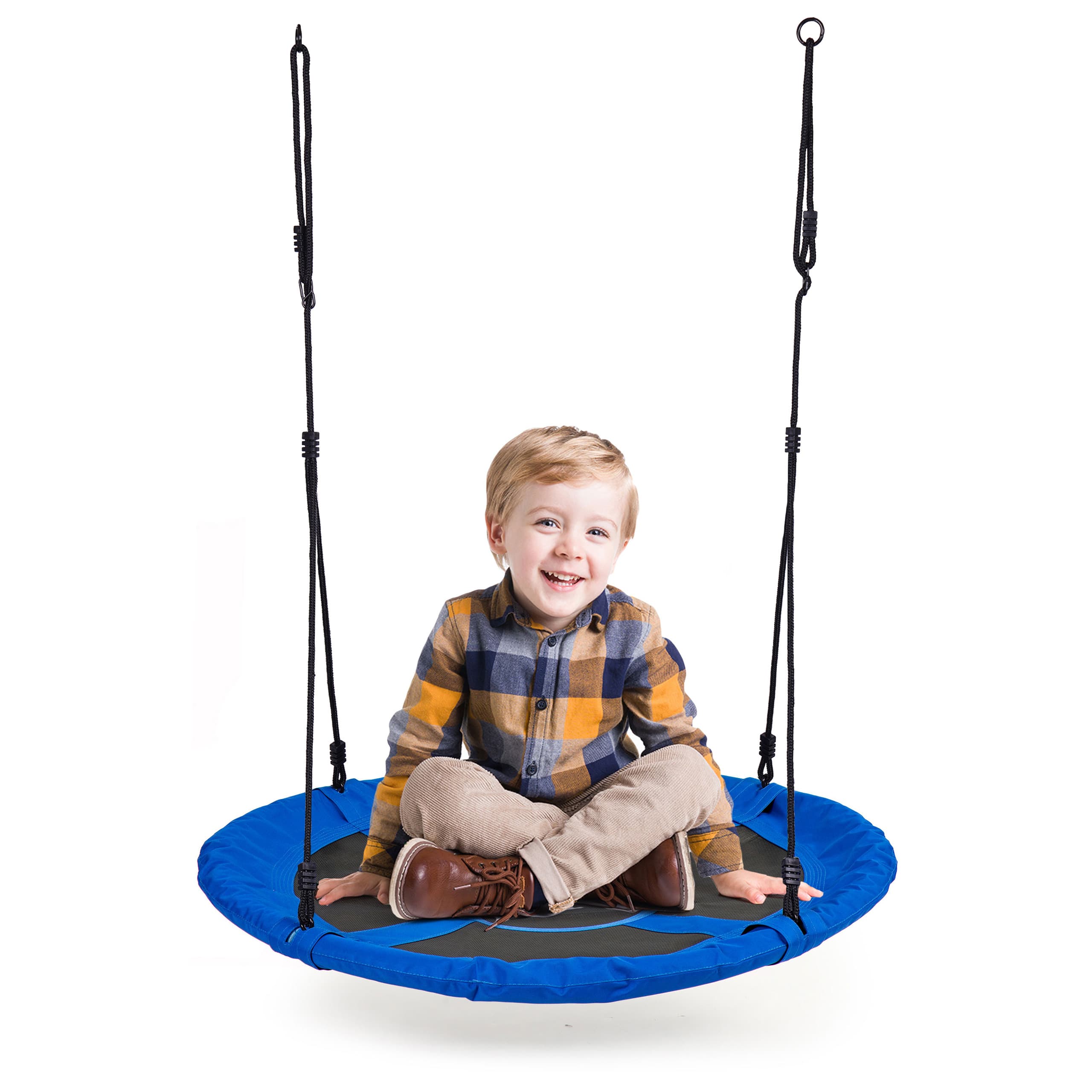 Huśtawka ogrodowa bocianie gniazdo 100 cm niebieska ECOTOYS